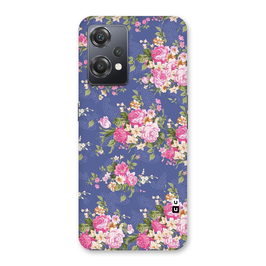 Purple Pink Floral Back Case for OnePlus Nord CE 2 Lite 5G