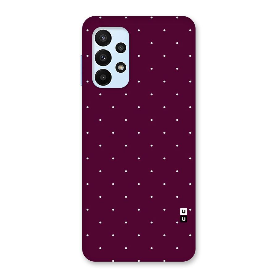 Purple Polka Back Case for Galaxy A23