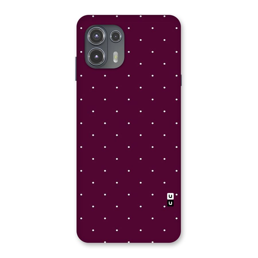 Purple Polka Back Case for Motorola Edge 20 Fusion