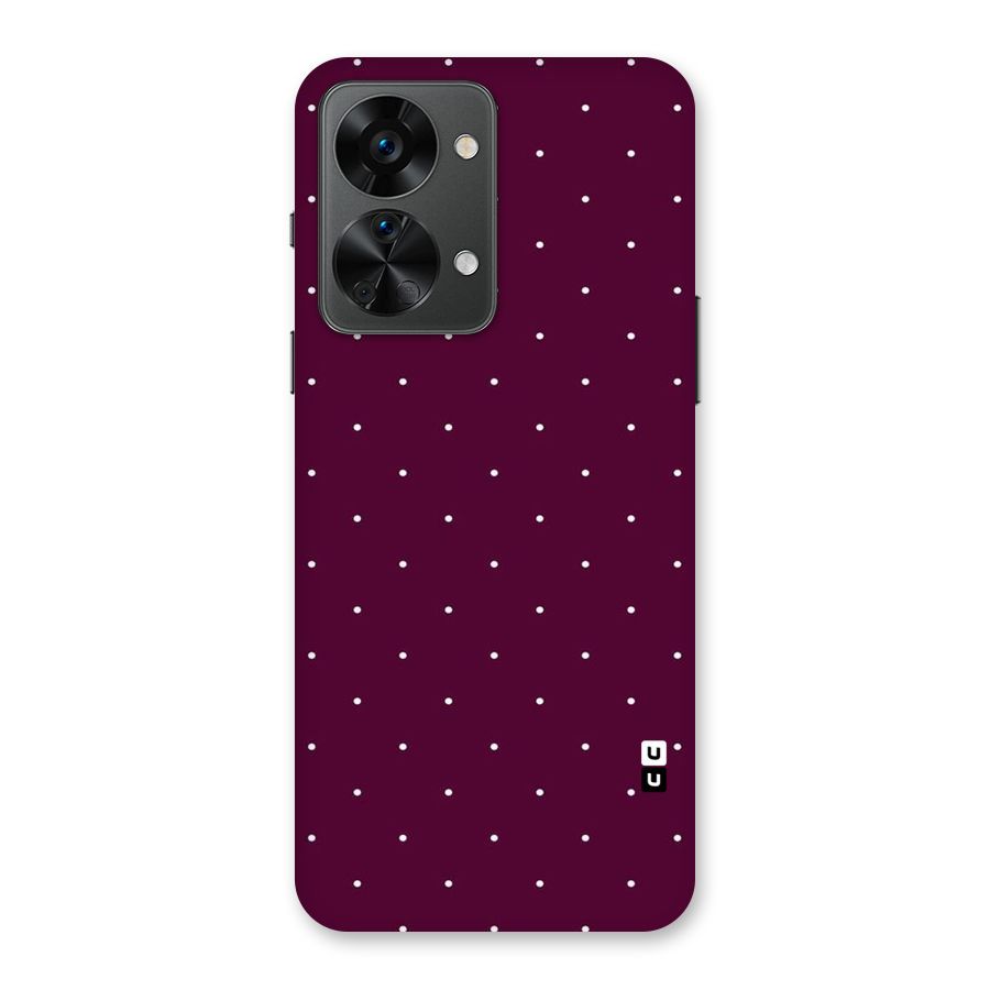 Purple Polka Back Case for OnePlus Nord 2T