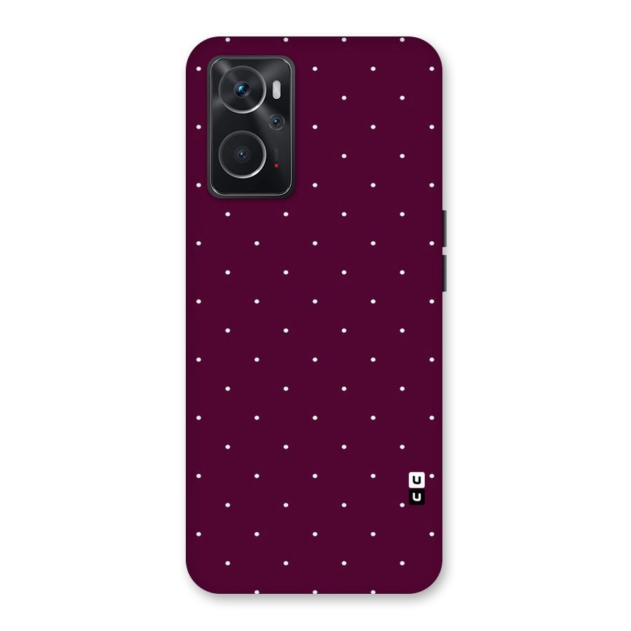 Purple Polka Back Case for Oppo K10 4G