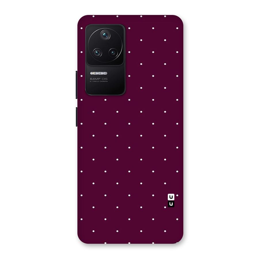Purple Polka Back Case for Poco F4 5G