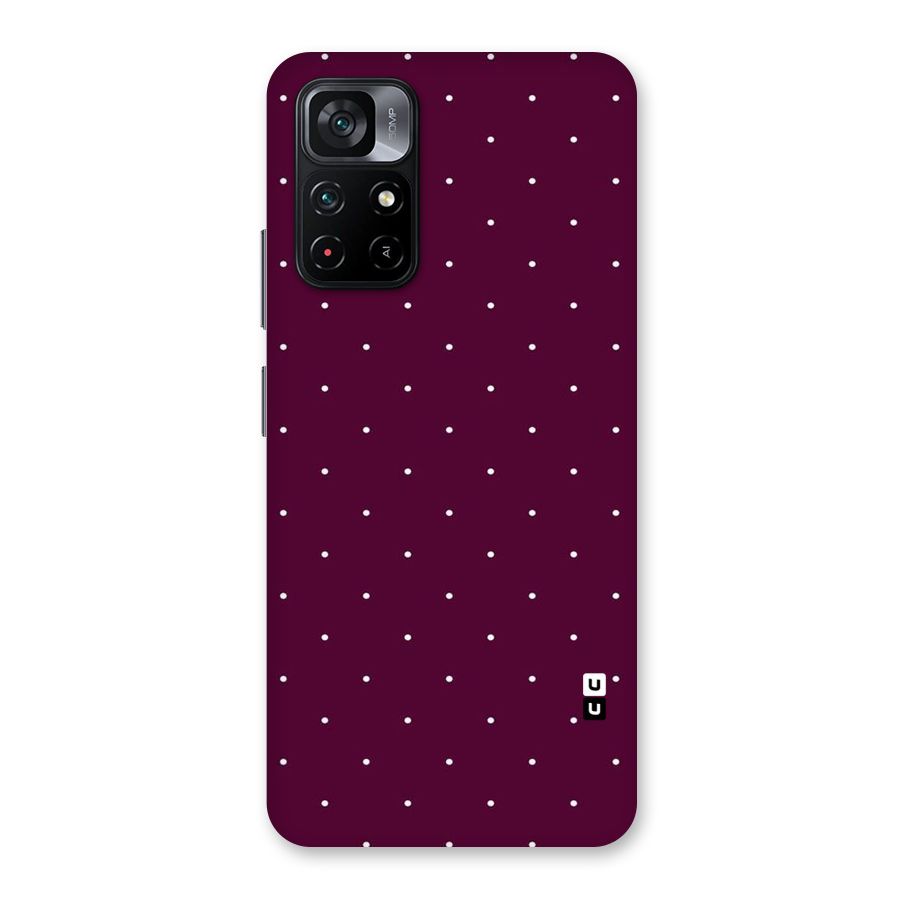 Purple Polka Back Case for Poco M4 Pro 5G