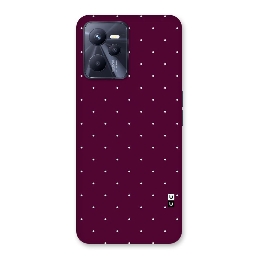 Purple Polka Back Case for Realme C35
