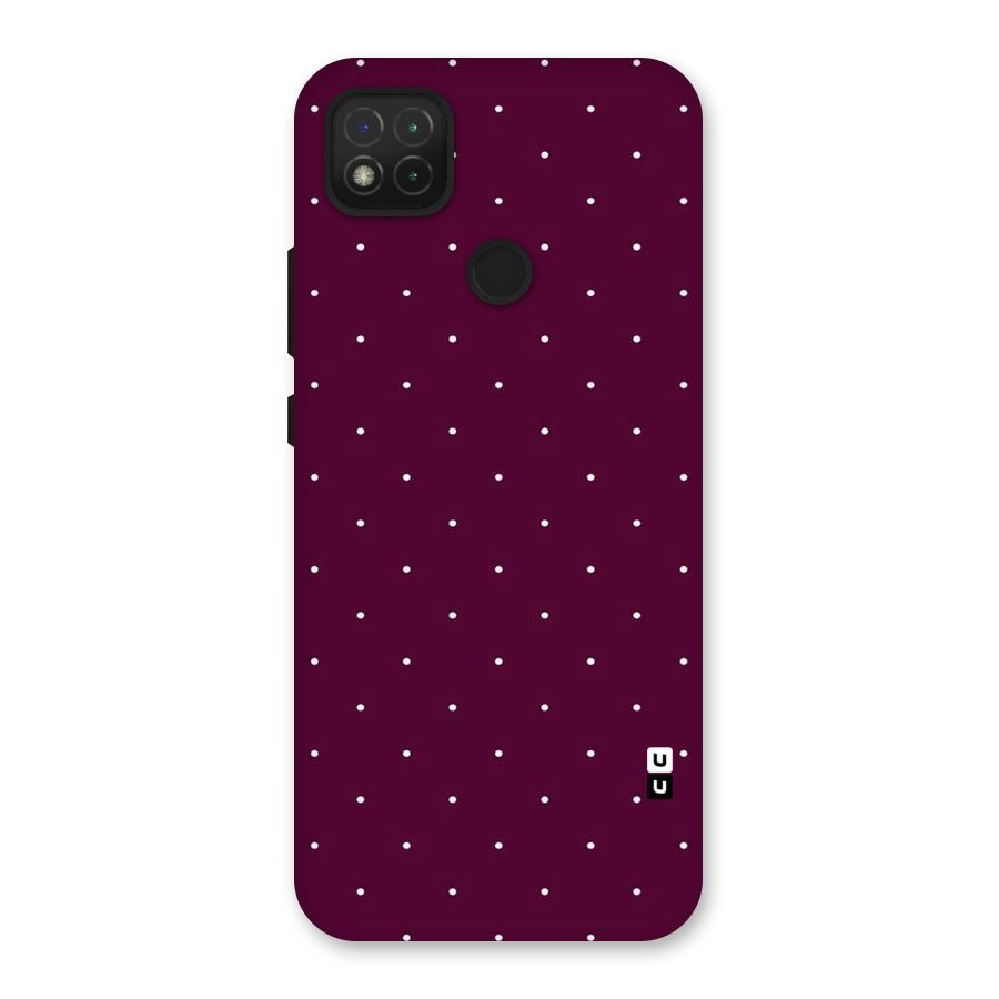 Purple Polka Back Case for Redmi 9 Activ