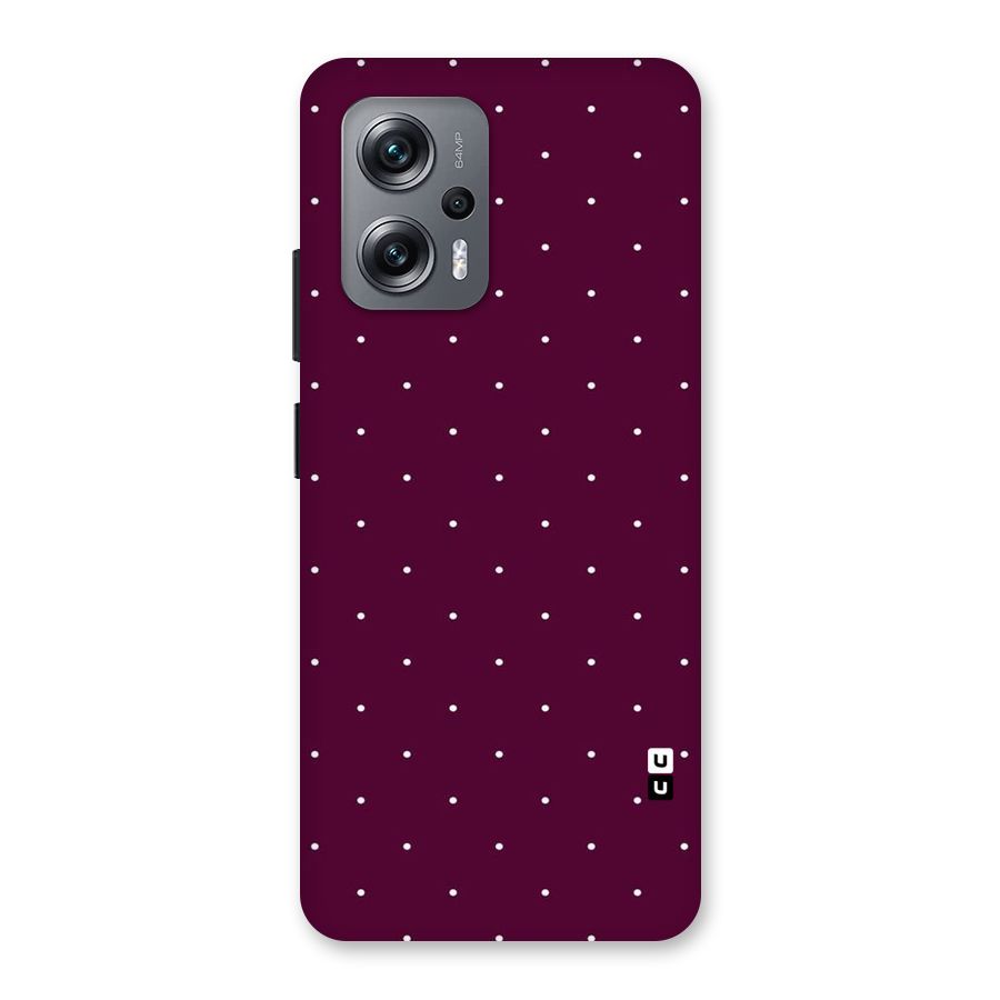 Purple Polka Back Case for Redmi K50i