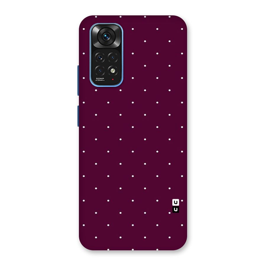 Purple Polka Back Case for Redmi Note 11S
