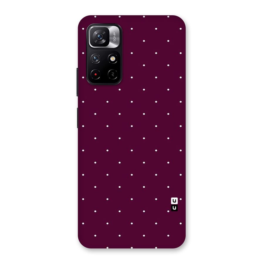 Purple Polka Back Case for Redmi Note 11T 5G