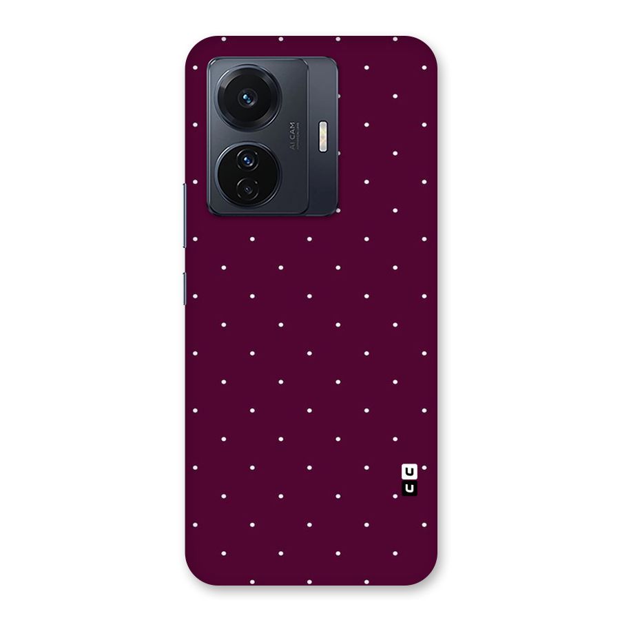 Purple Polka Back Case for Vivo T1 Pro