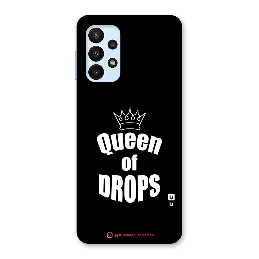 Queen of Drops Black Back Case for Galaxy A23