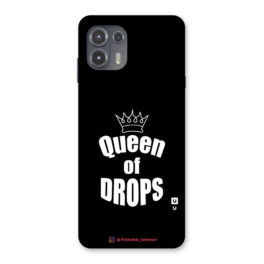 Queen of Drops Black Back Case for Motorola Edge 20 Fusion