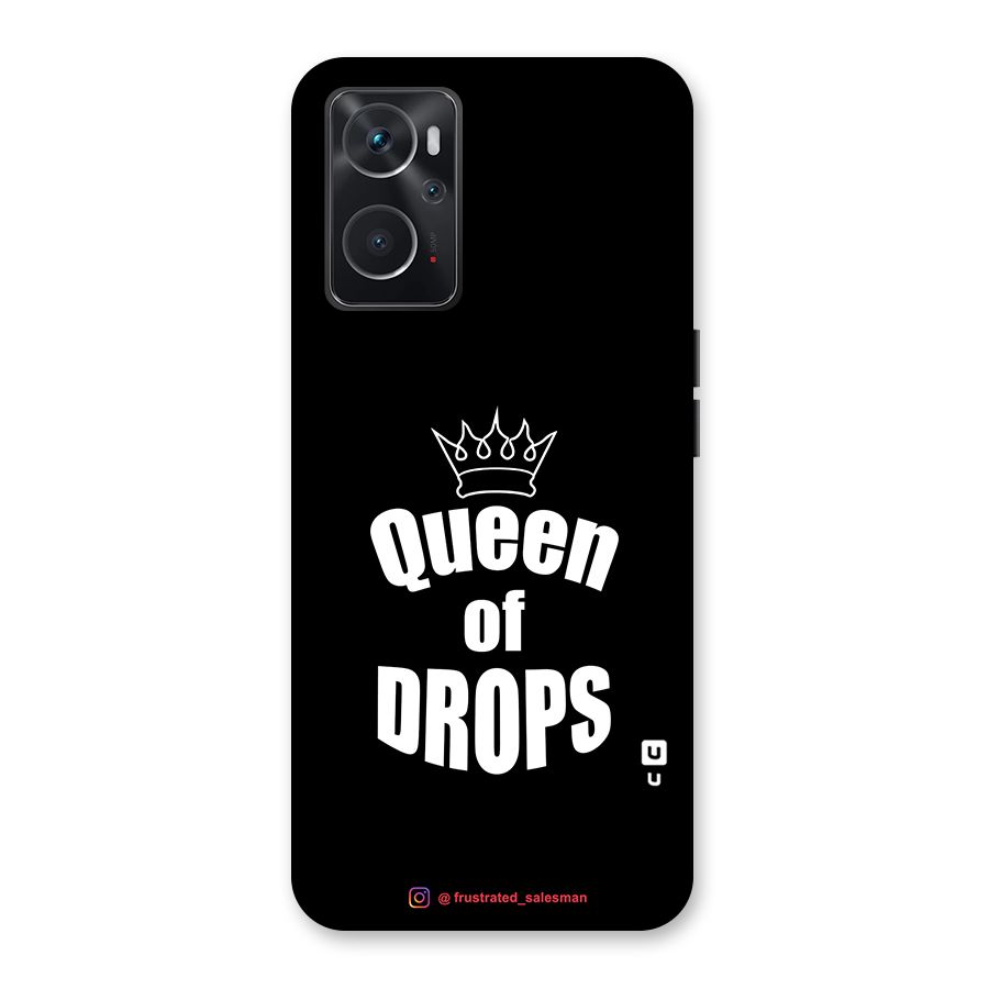 Queen of Drops Black Back Case for Oppo K10 4G