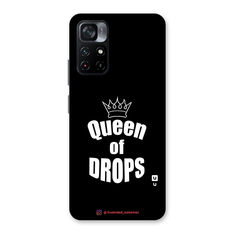 Queen of Drops Black Back Case for Poco M4 Pro 5G