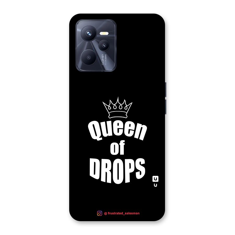 Queen of Drops Black Back Case for Realme C35