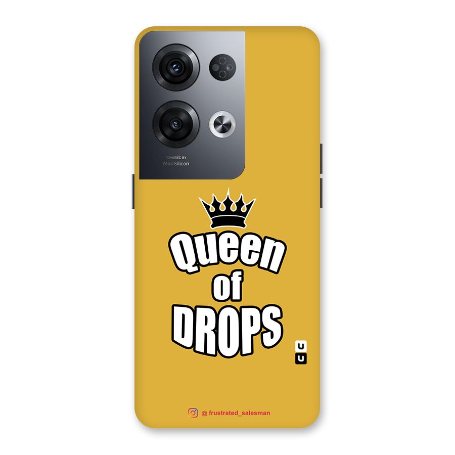 Queen of Drops Mustard Yellow Back Case for Oppo Reno8 Pro 5G
