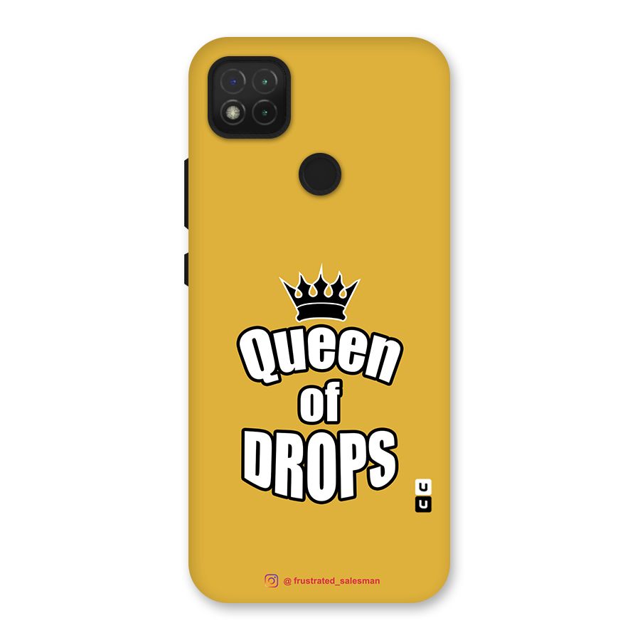 Queen of Drops Mustard Yellow Back Case for Redmi 9 Activ