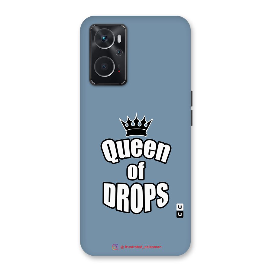 Queen of Drops SteelBlue Back Case for Oppo K10 4G
