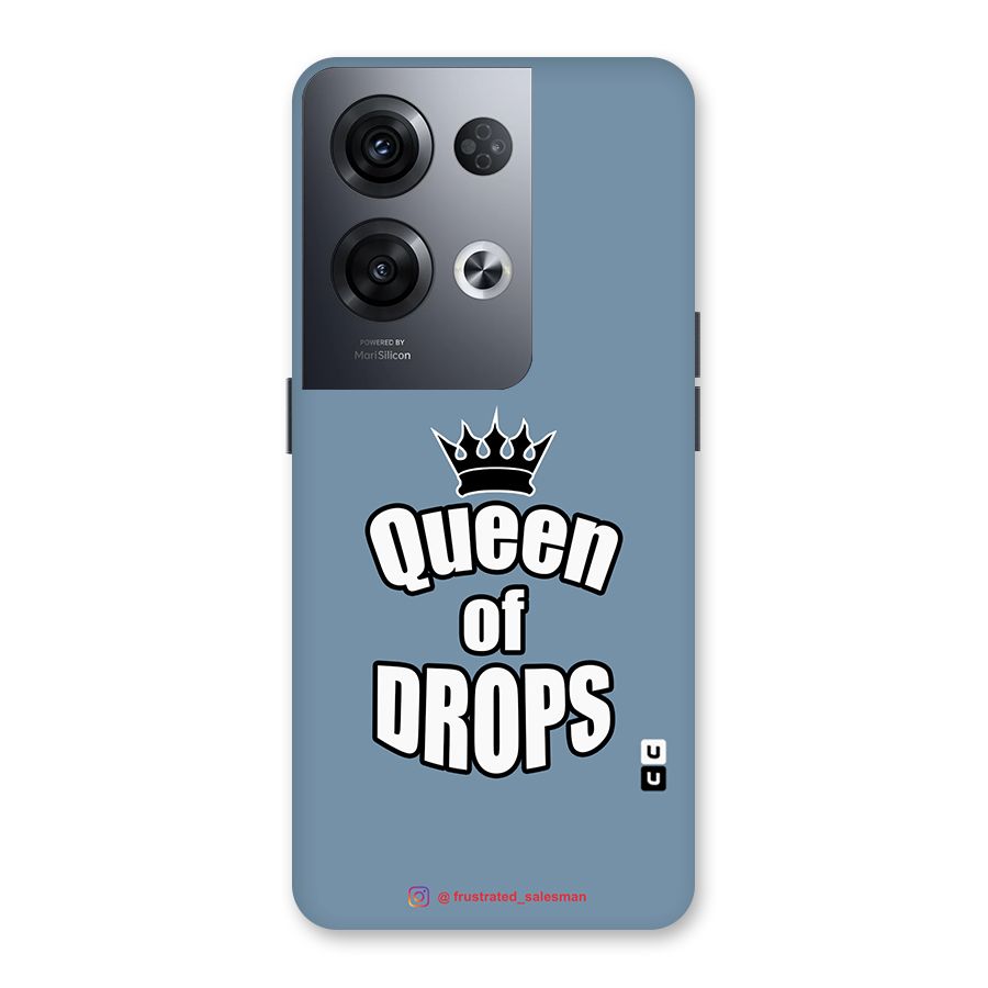 Queen of Drops SteelBlue Back Case for Oppo Reno8 Pro 5G