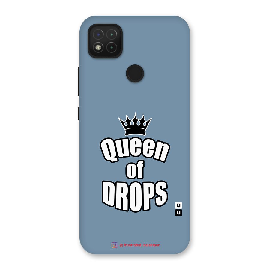 Queen of Drops SteelBlue Back Case for Redmi 9 Activ
