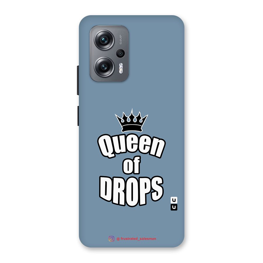 Queen of Drops SteelBlue Back Case for Redmi K50i