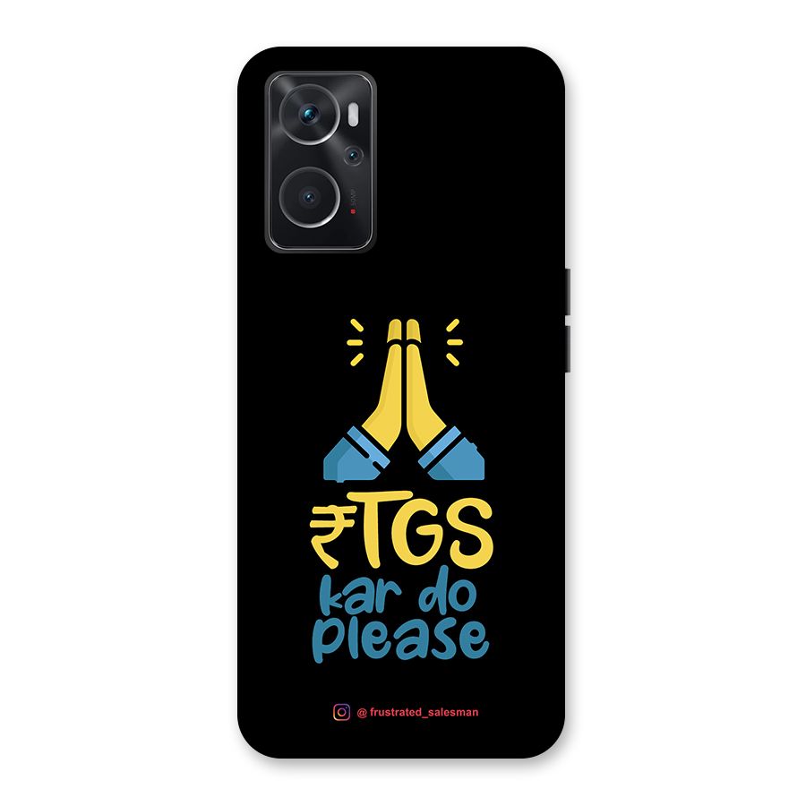 RTGS Kar Do Please Black Back Case for Oppo K10 4G