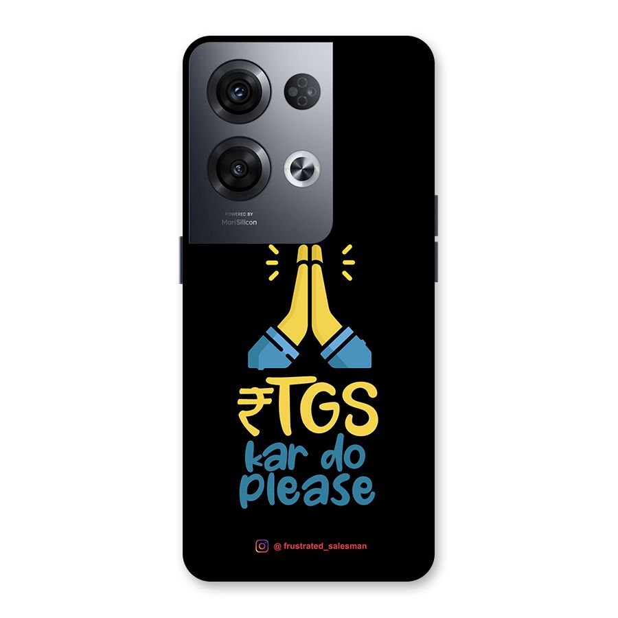 RTGS Kar Do Please Black Back Case for Oppo Reno8 Pro 5G