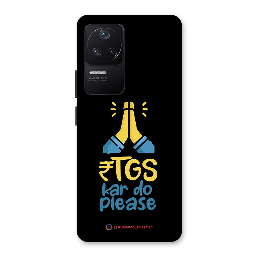 RTGS Kar Do Please Black Back Case for Poco F4 5G