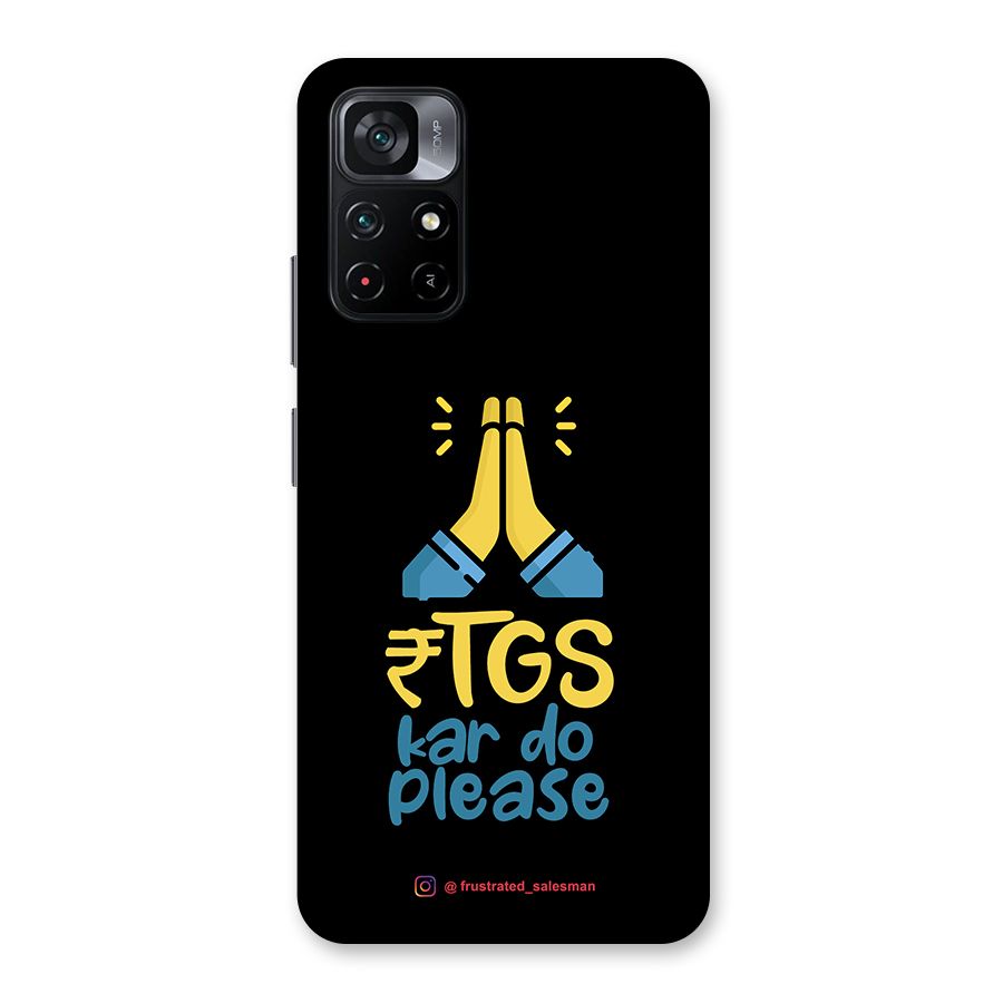 RTGS Kar Do Please Black Back Case for Poco M4 Pro 5G