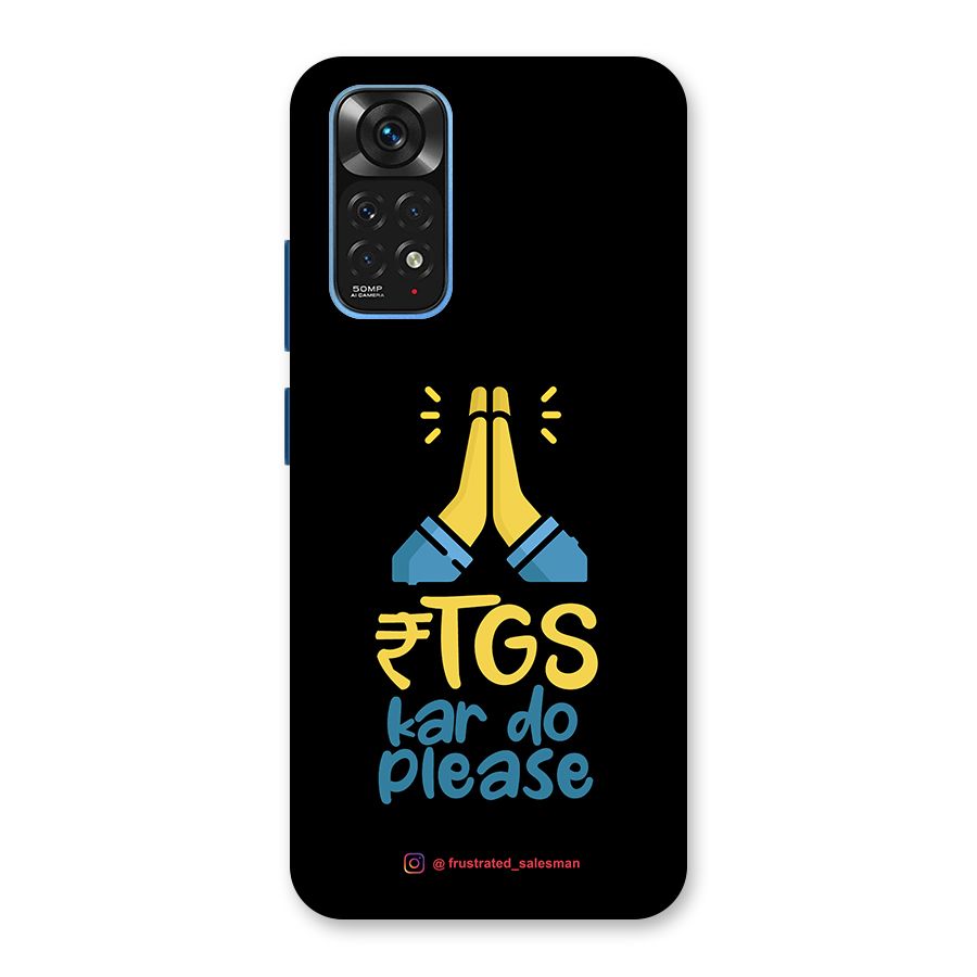 RTGS Kar Do Please Black Back Case for Redmi Note 11S