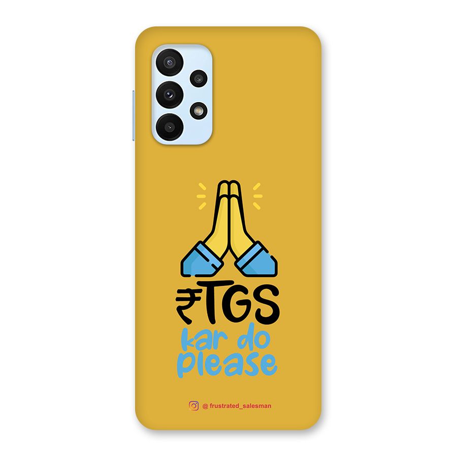 RTGS Kar Do Please Mustard Yellow Back Case for Galaxy A23