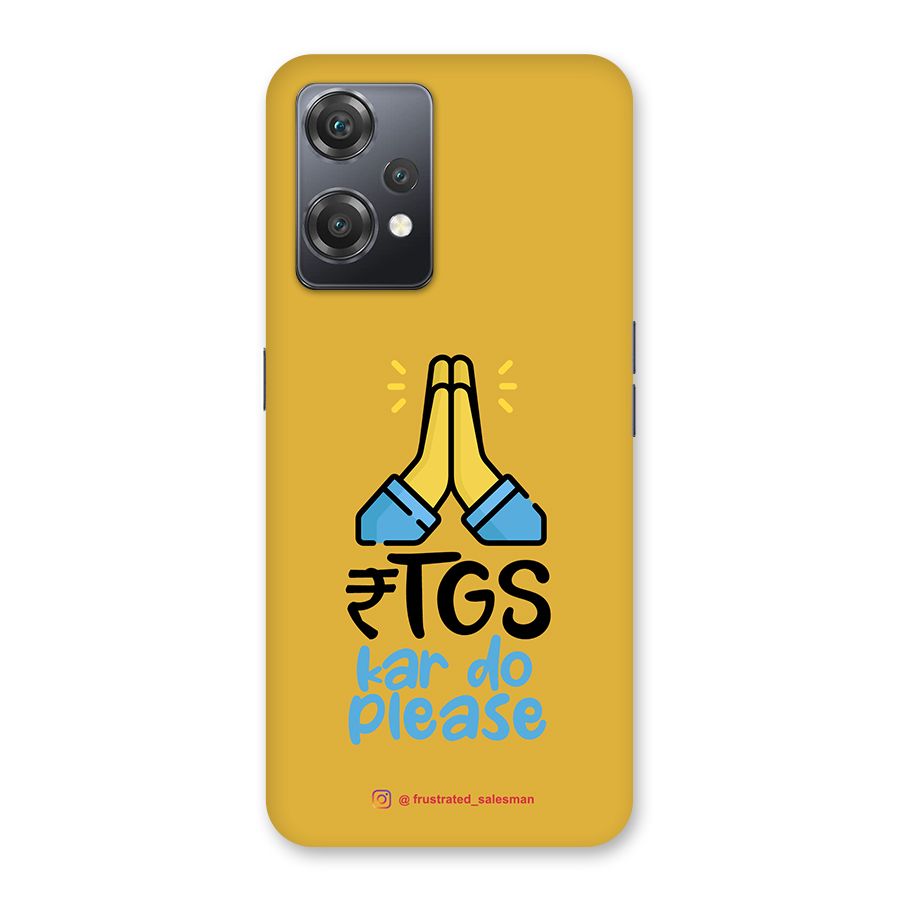 RTGS Kar Do Please Mustard Yellow Back Case for OnePlus Nord CE 2 Lite 5G