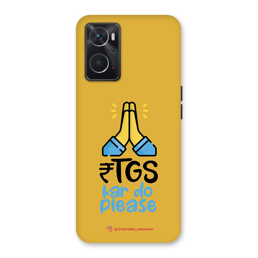 RTGS Kar Do Please Mustard Yellow Back Case for Oppo K10 4G