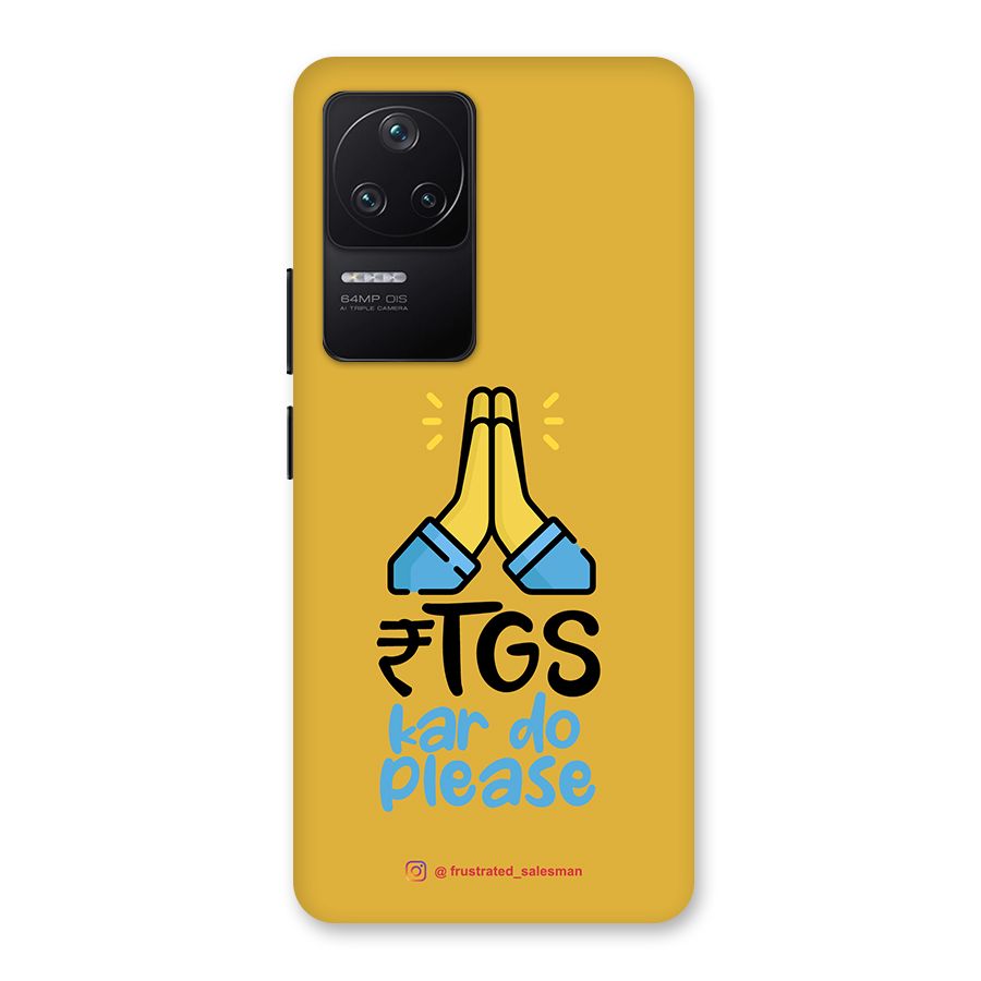 RTGS Kar Do Please Mustard Yellow Back Case for Poco F4 5G