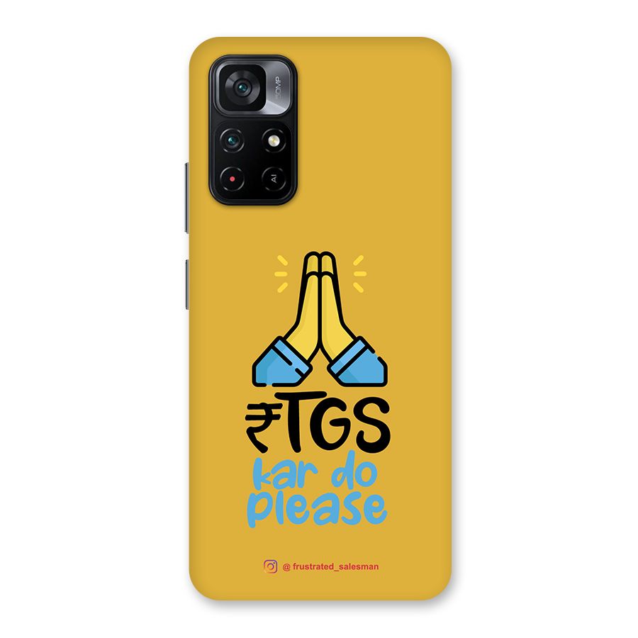 RTGS Kar Do Please Mustard Yellow Back Case for Poco M4 Pro 5G