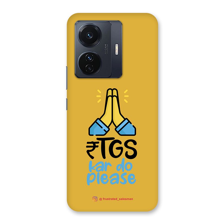 RTGS Kar Do Please Mustard Yellow Back Case for Vivo T1 Pro
