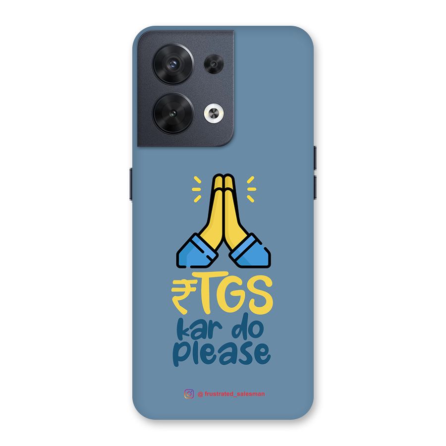 RTGS Kar Do Please SteelBlue Back Case for Oppo Reno8 5G
