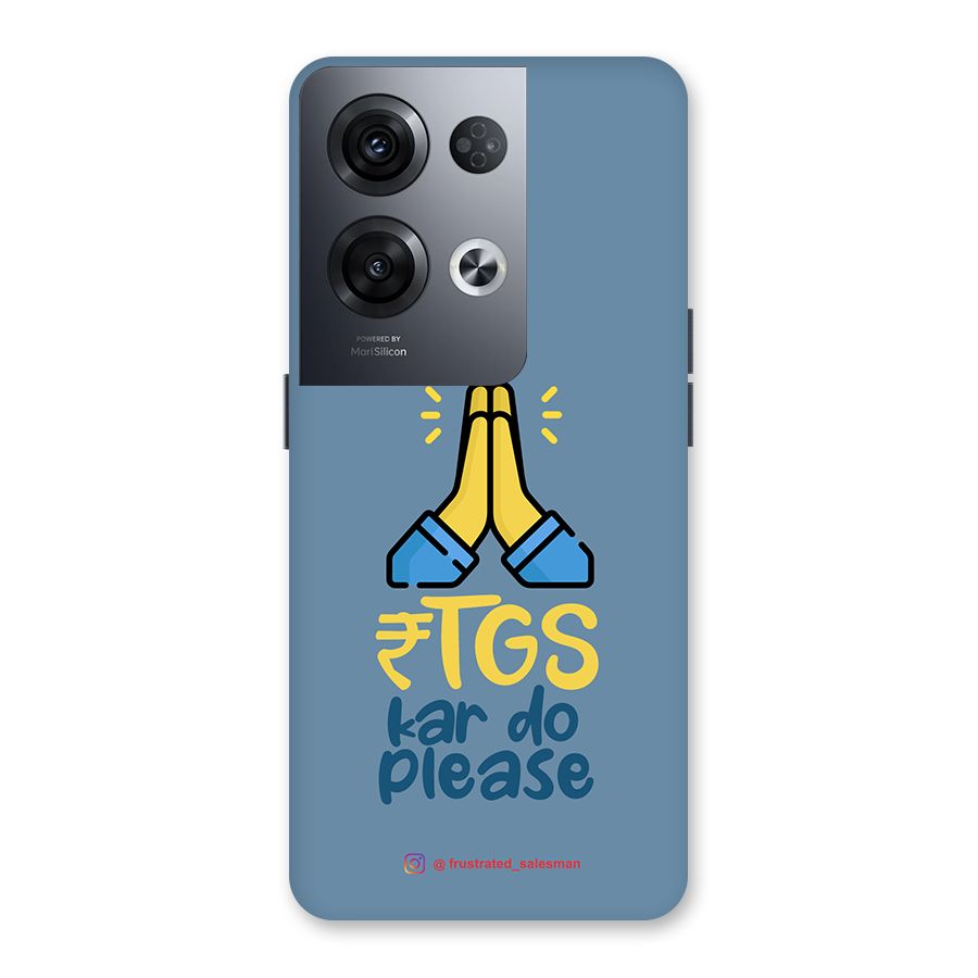 RTGS Kar Do Please SteelBlue Back Case for Oppo Reno8 Pro 5G