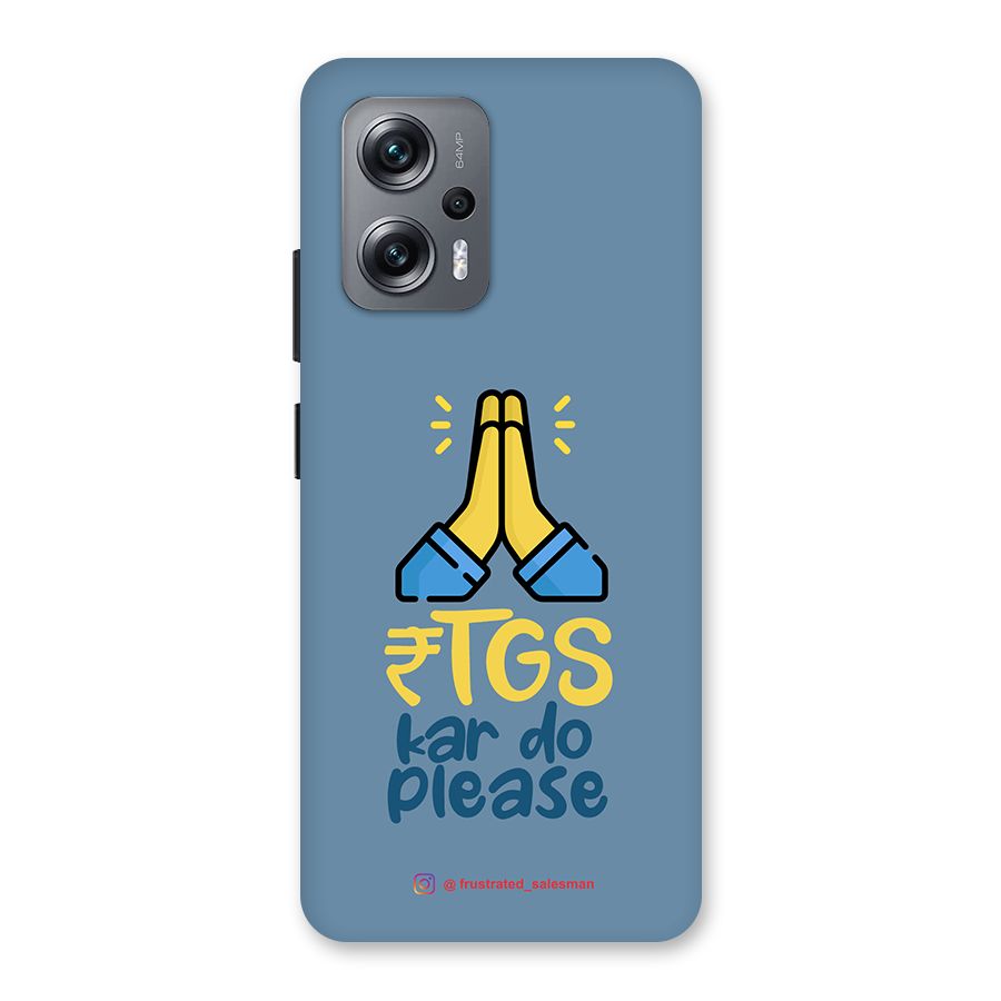RTGS Kar Do Please SteelBlue Back Case for Redmi K50i