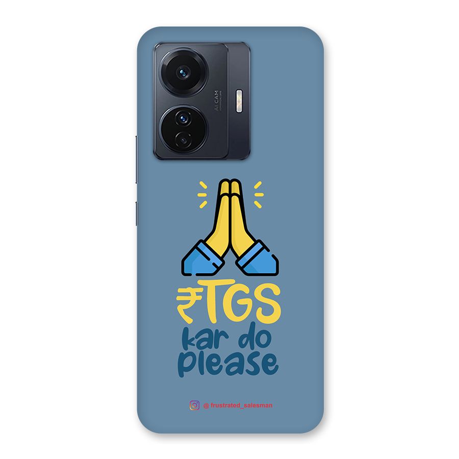 RTGS Kar Do Please SteelBlue Back Case for Vivo T1 Pro