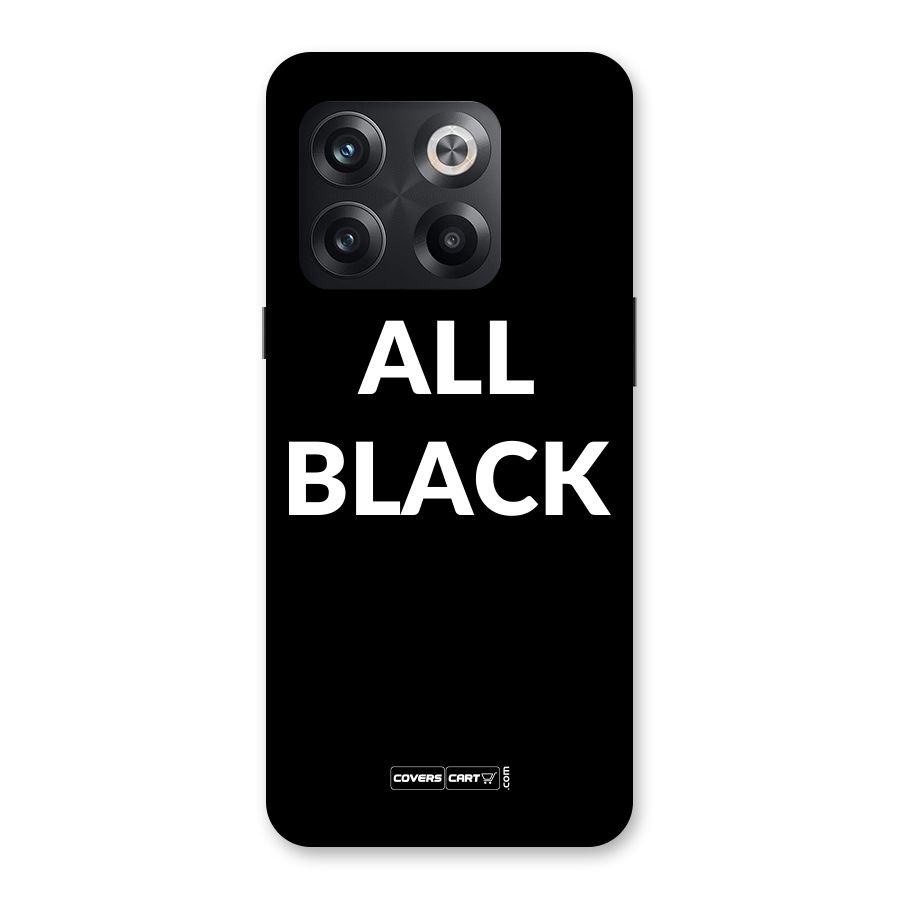 Raftaar All Black Back Case for OnePlus 10T