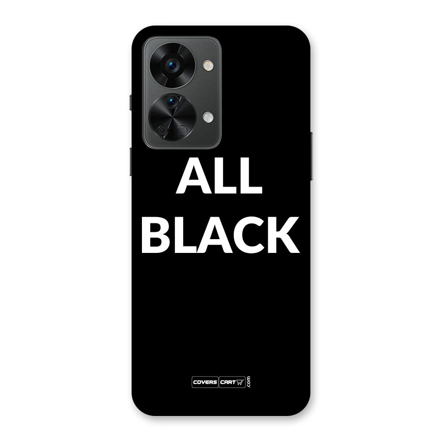 Raftaar All Black Back Case for OnePlus Nord 2T