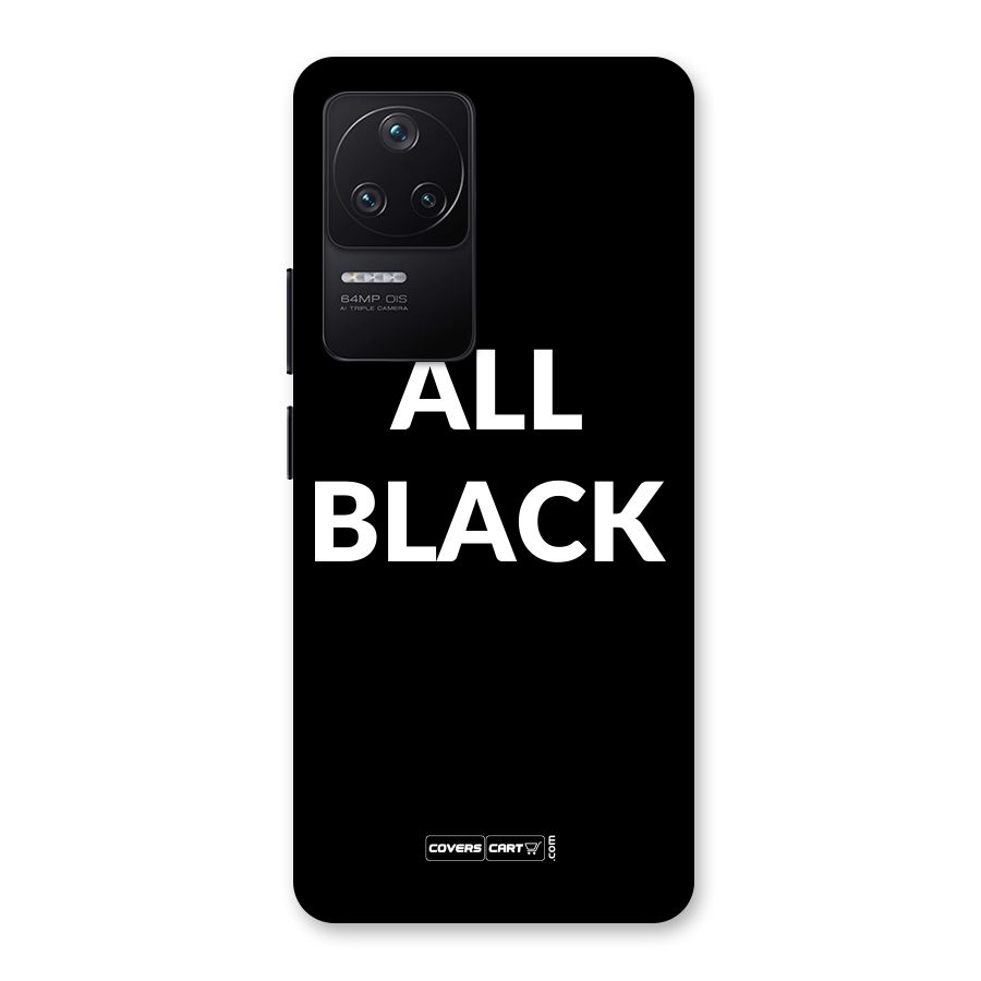 Raftaar All Black Back Case for Poco F4 5G