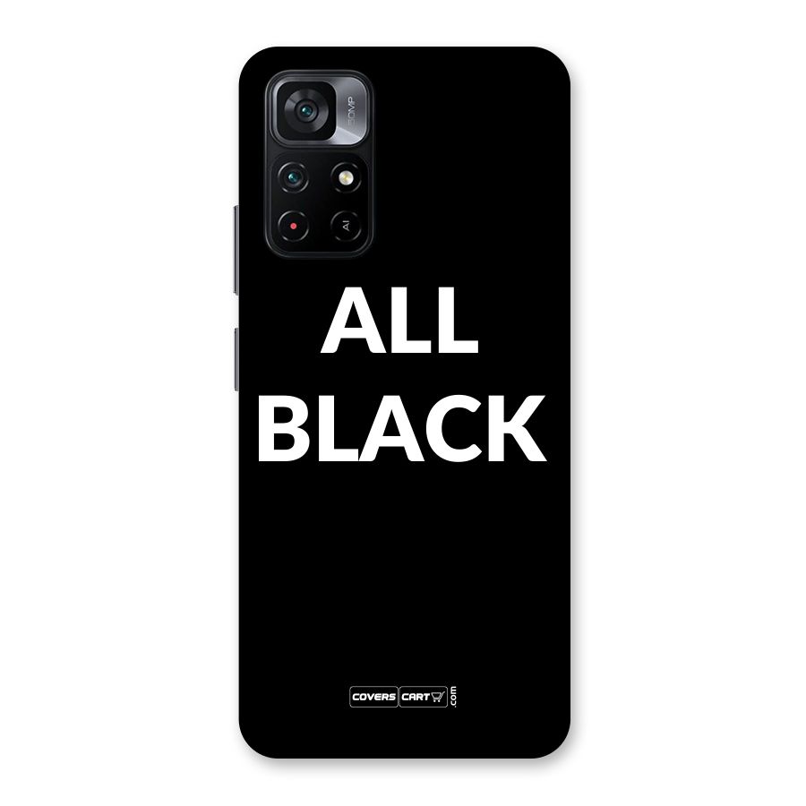 Raftaar All Black Back Case for Poco M4 Pro 5G