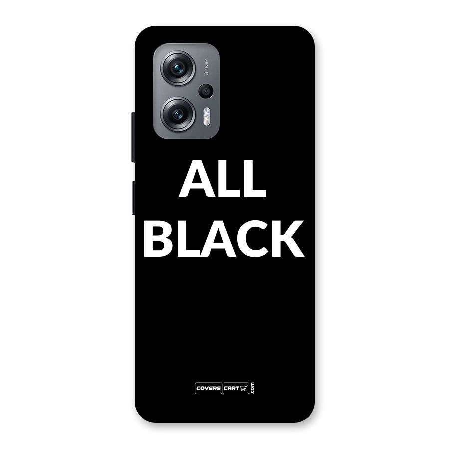 Raftaar All Black Back Case for Redmi K50i
