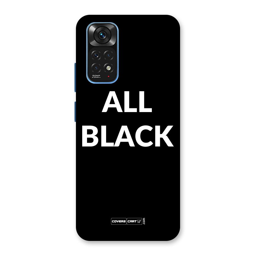 Raftaar All Black Back Case for Redmi Note 11S