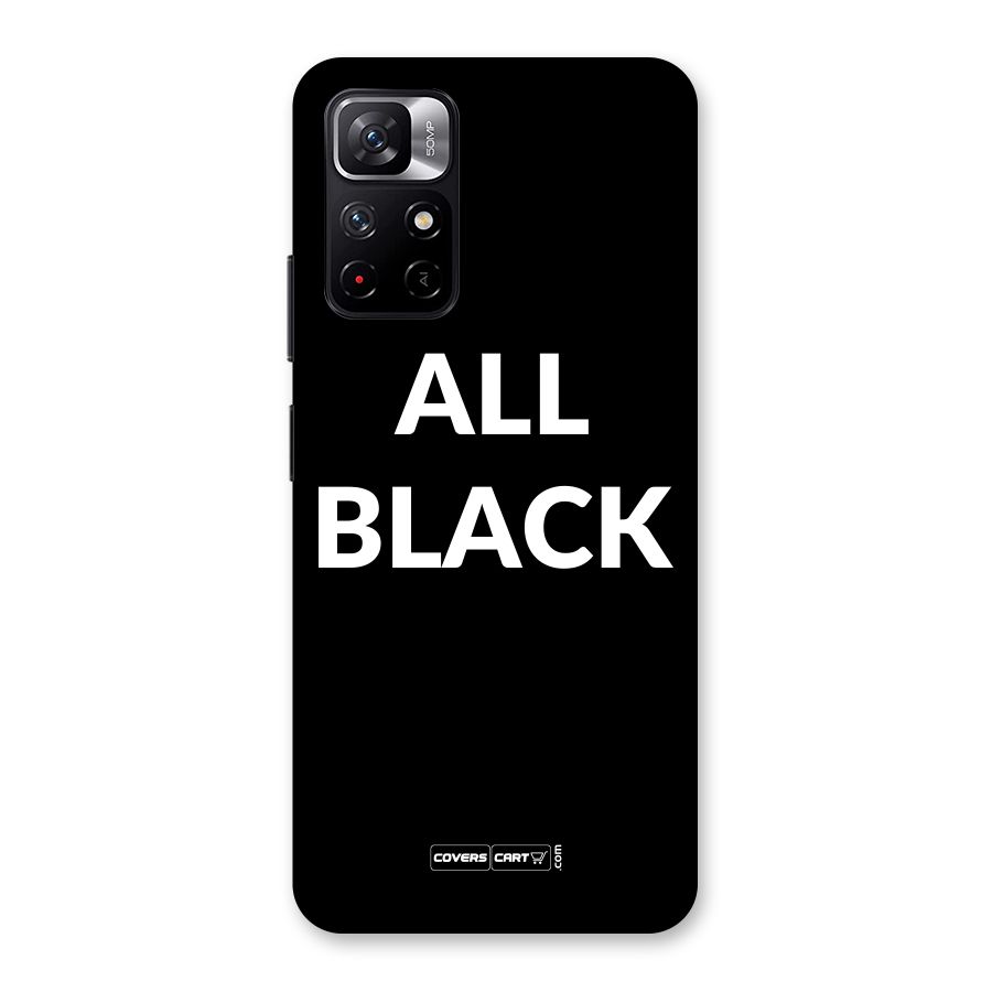 Raftaar All Black Back Case for Redmi Note 11T 5G