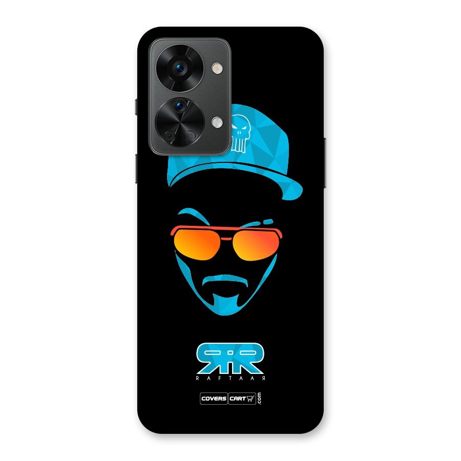 Raftaar Black and Blue Back Case for OnePlus Nord 2T