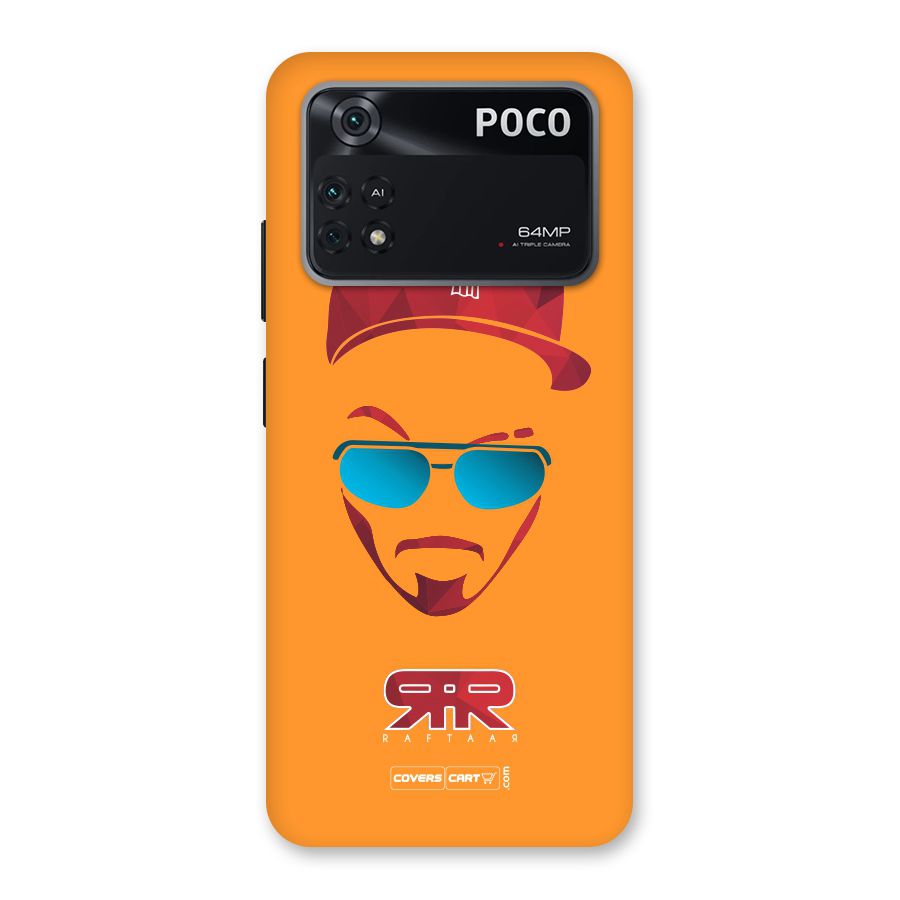 Raftaar Orange Back Case for Poco M4 Pro 4G