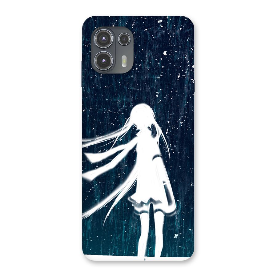 Rain White Girl Back Case for Motorola Edge 20 Fusion