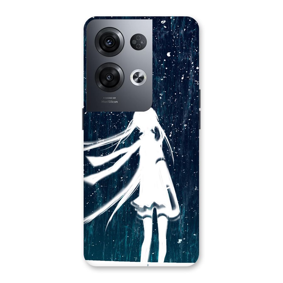 Rain White Girl Back Case for Oppo Reno8 Pro 5G